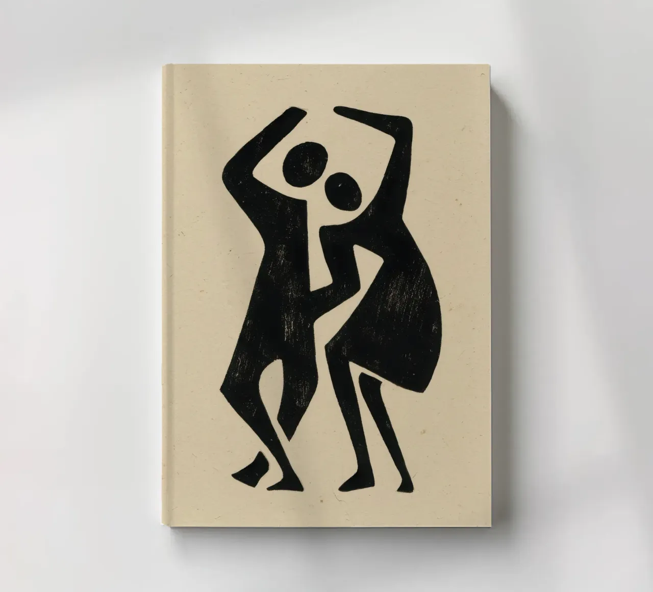 Two figures in dialogue notebook by Line & Perception