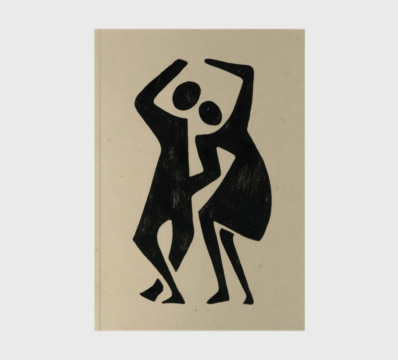 Two figures in dialogue notebook by Line & Perception