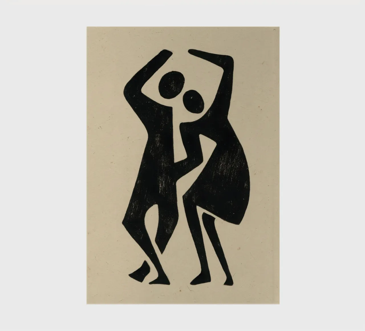 Two figures in dialogue notebook by Line & Perception