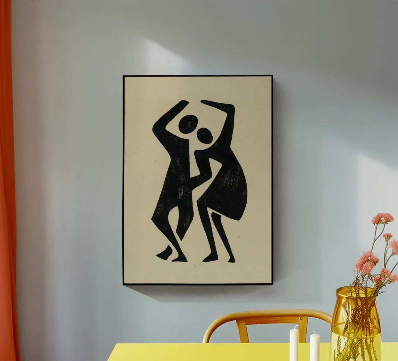 Two figures in dialogue acrylic glass by Line & Perception