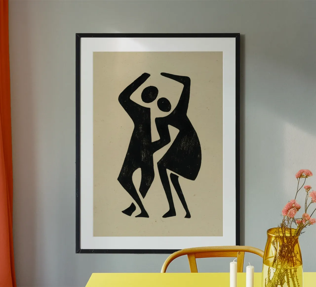 Due figure in dialogo carta hahnemühle da Line & Perception