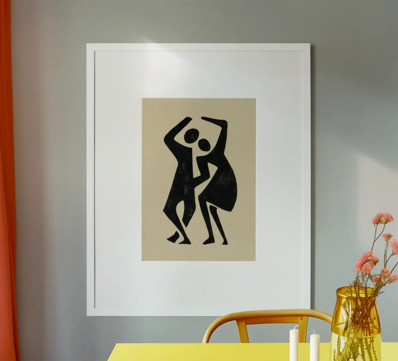 Due figure in dialogo carta hahnemühle da Line & Perception