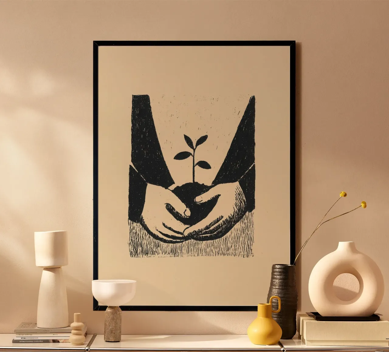 Mani e piante poster da Line & Perception