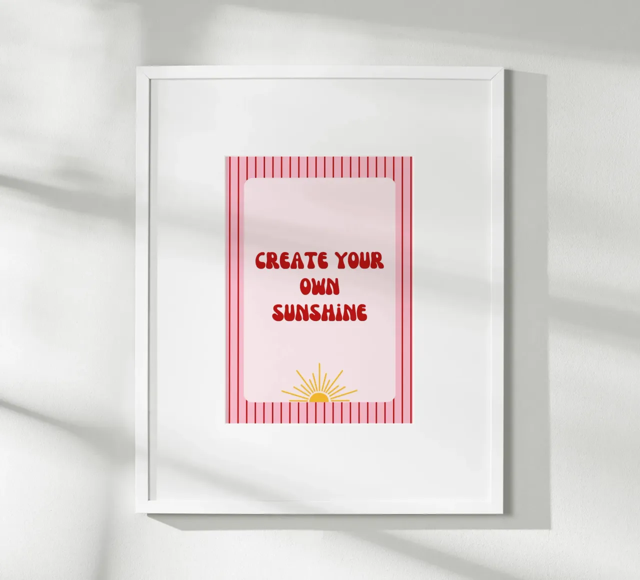 Poster "Create your own Sunshine" carta hahnemühle da artxpainting