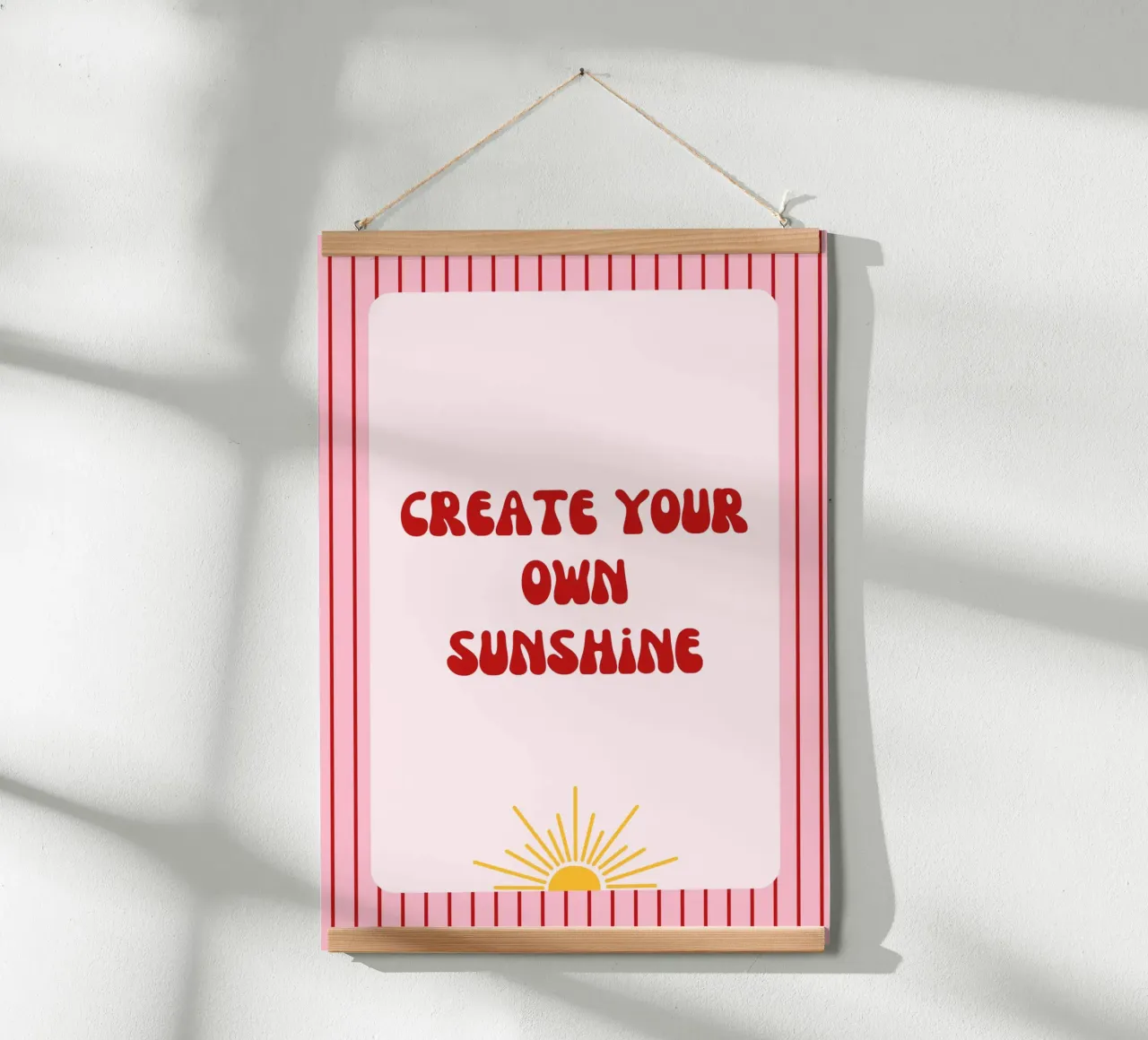 Poster "Create your own Sunshine" carta hahnemühle da artxpainting