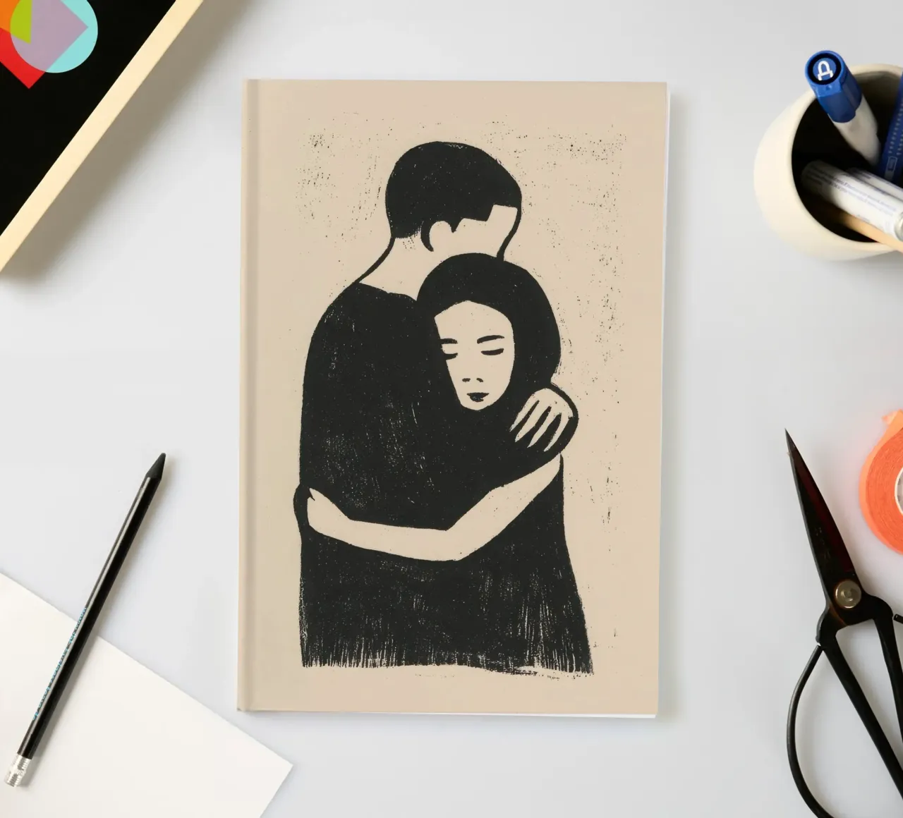 A deep embrace notebook by Line & Perception