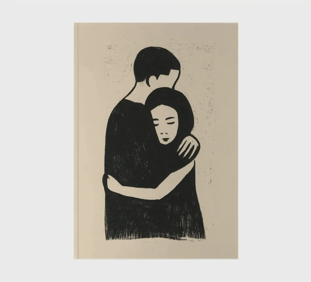 Innige Umarmung Notizbuch von Line & Perception