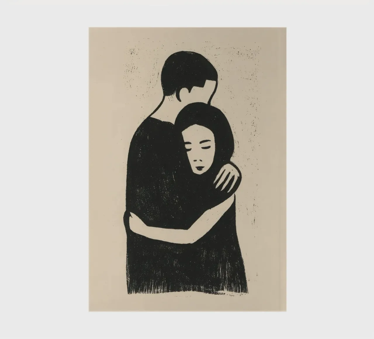 Innige Umarmung Notizbuch von Line & Perception