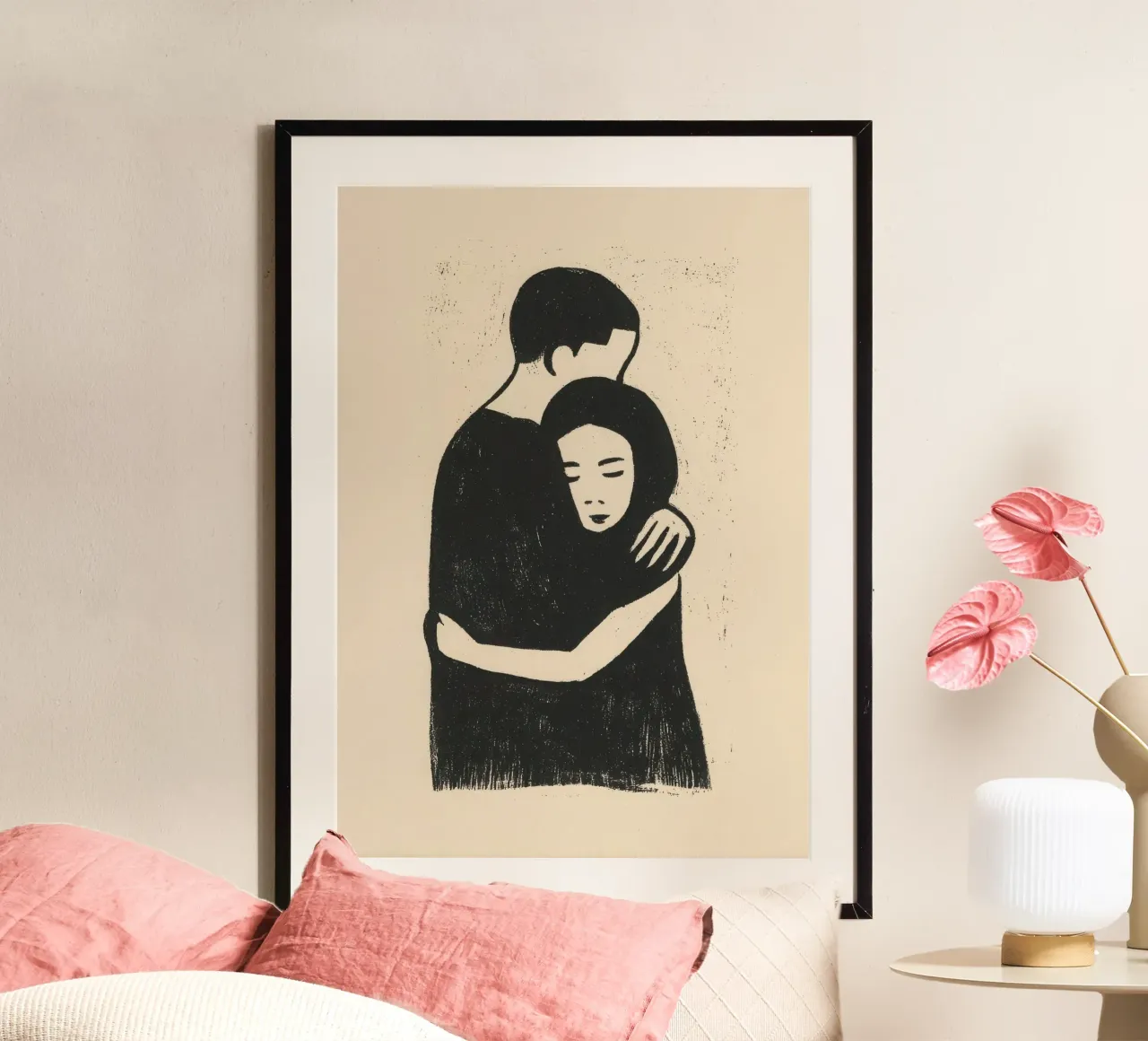 Un abbraccio profondo carta hahnemühle da Line & Perception