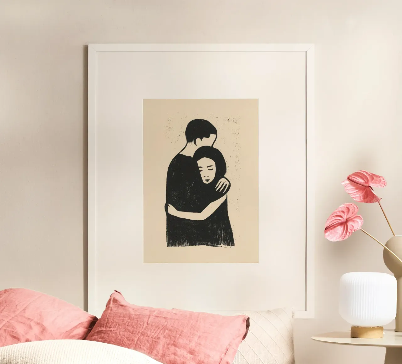 Un abbraccio profondo carta hahnemühle da Line & Perception