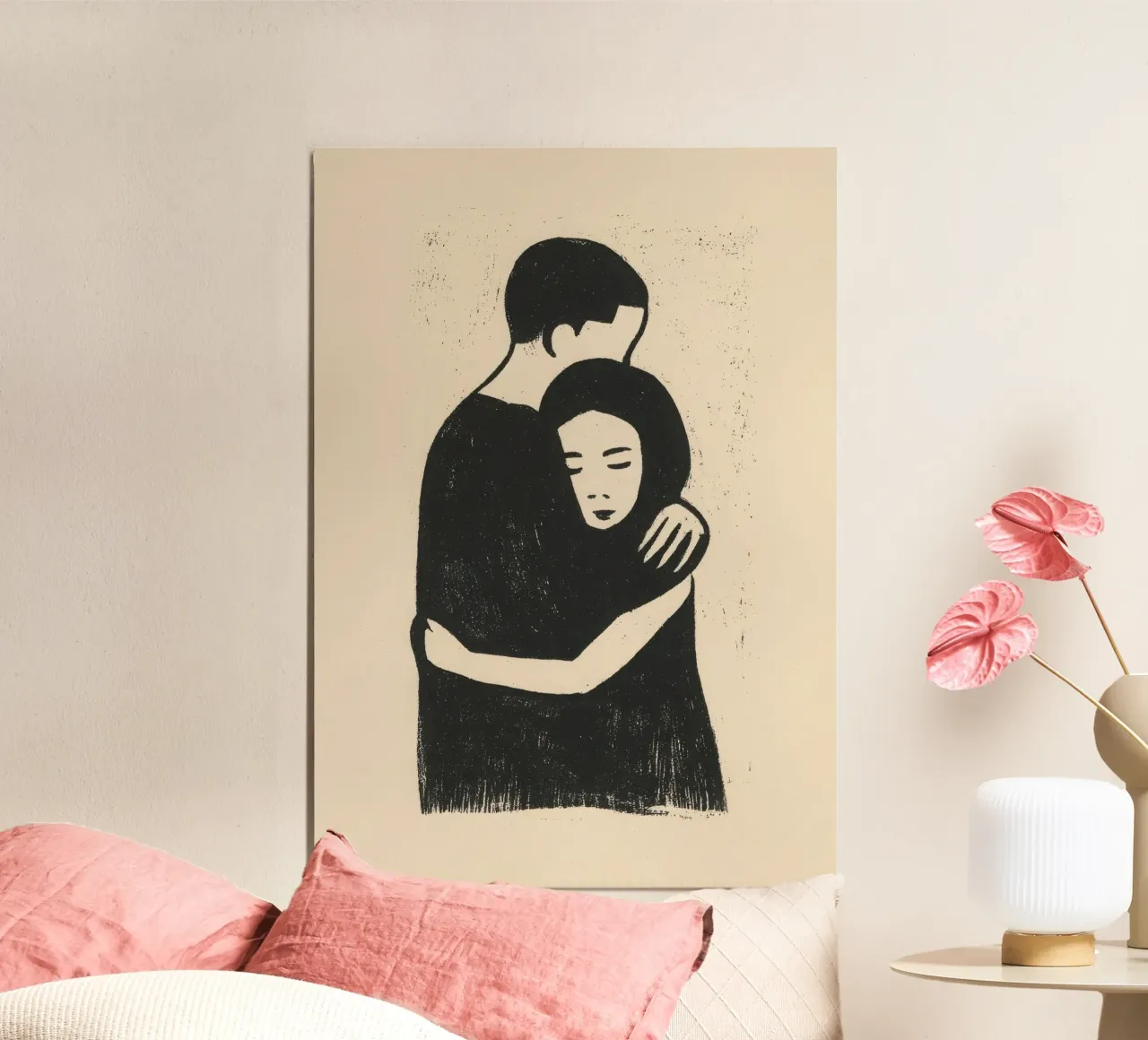 Un abbraccio profondo carta hahnemühle da Line & Perception