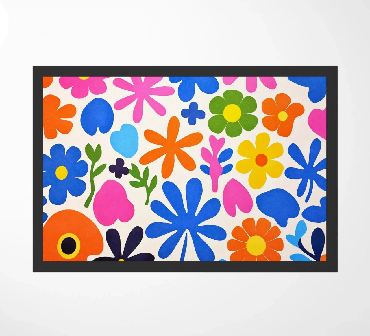 Fiori colorati retrò Groovy Matisse zerbino da Andrea Haase Modern Home