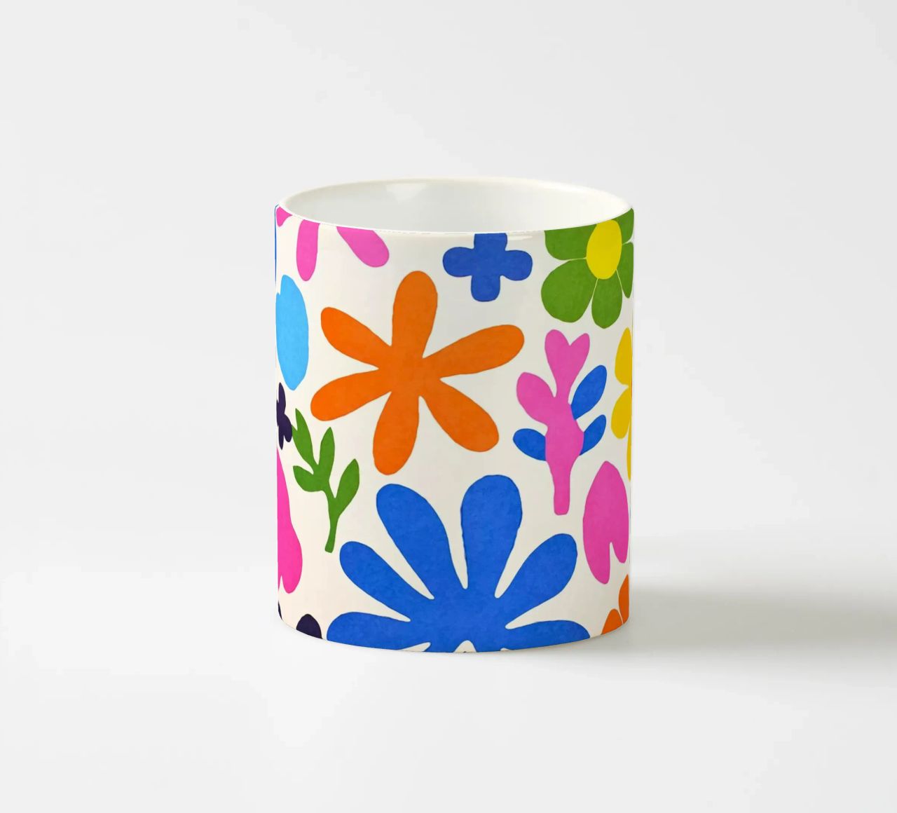 Fiori colorati retrò Groovy Matisse tazza in ceramica da Andrea Haase Modern Home