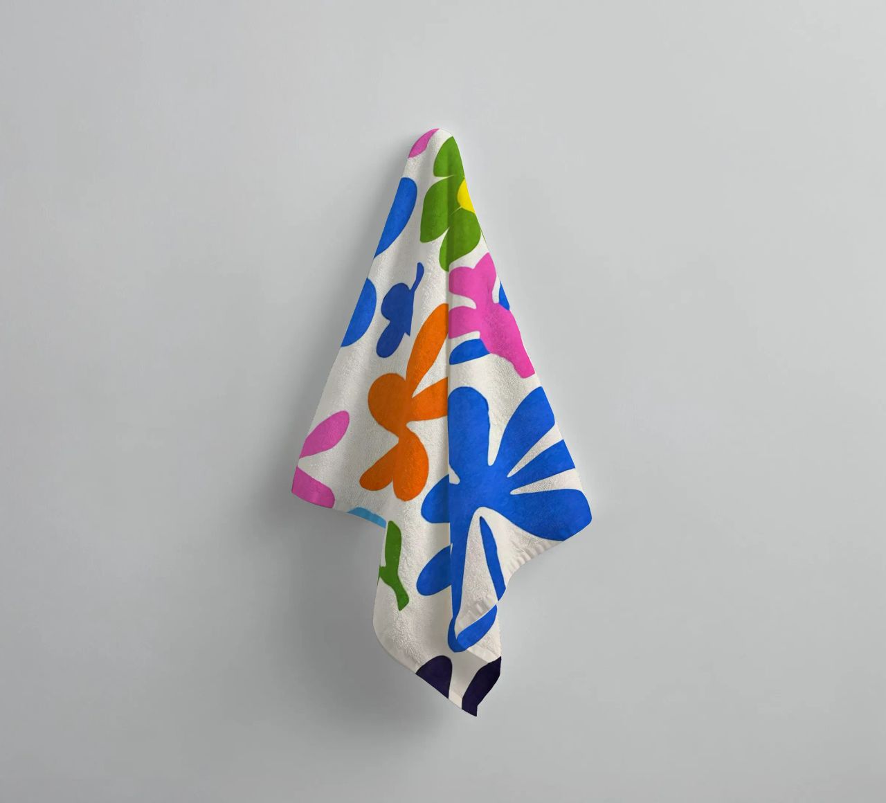 Fiori colorati retrò Groovy Matisse asciugamano da bagno da Andrea Haase Modern Home