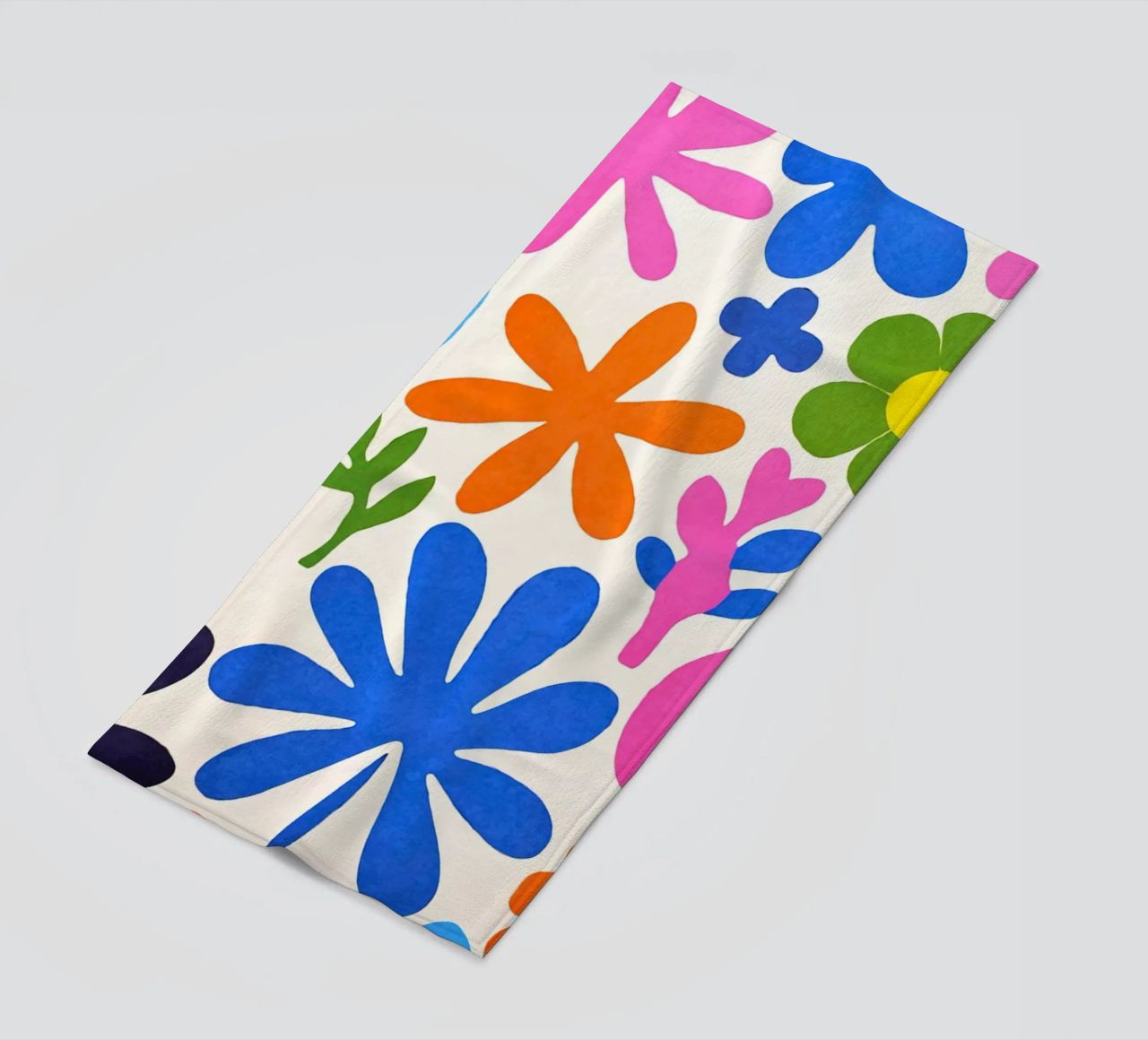 Fiori colorati retrò Groovy Matisse telo mare da Andrea Haase Modern Home