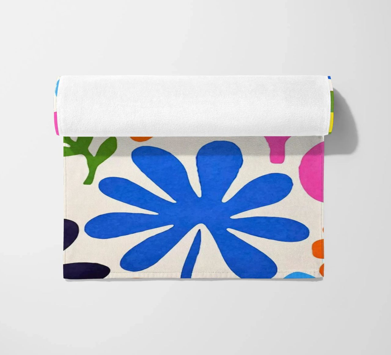 Fiori colorati retrò Groovy Matisse telo mare da Andrea Haase Modern Home