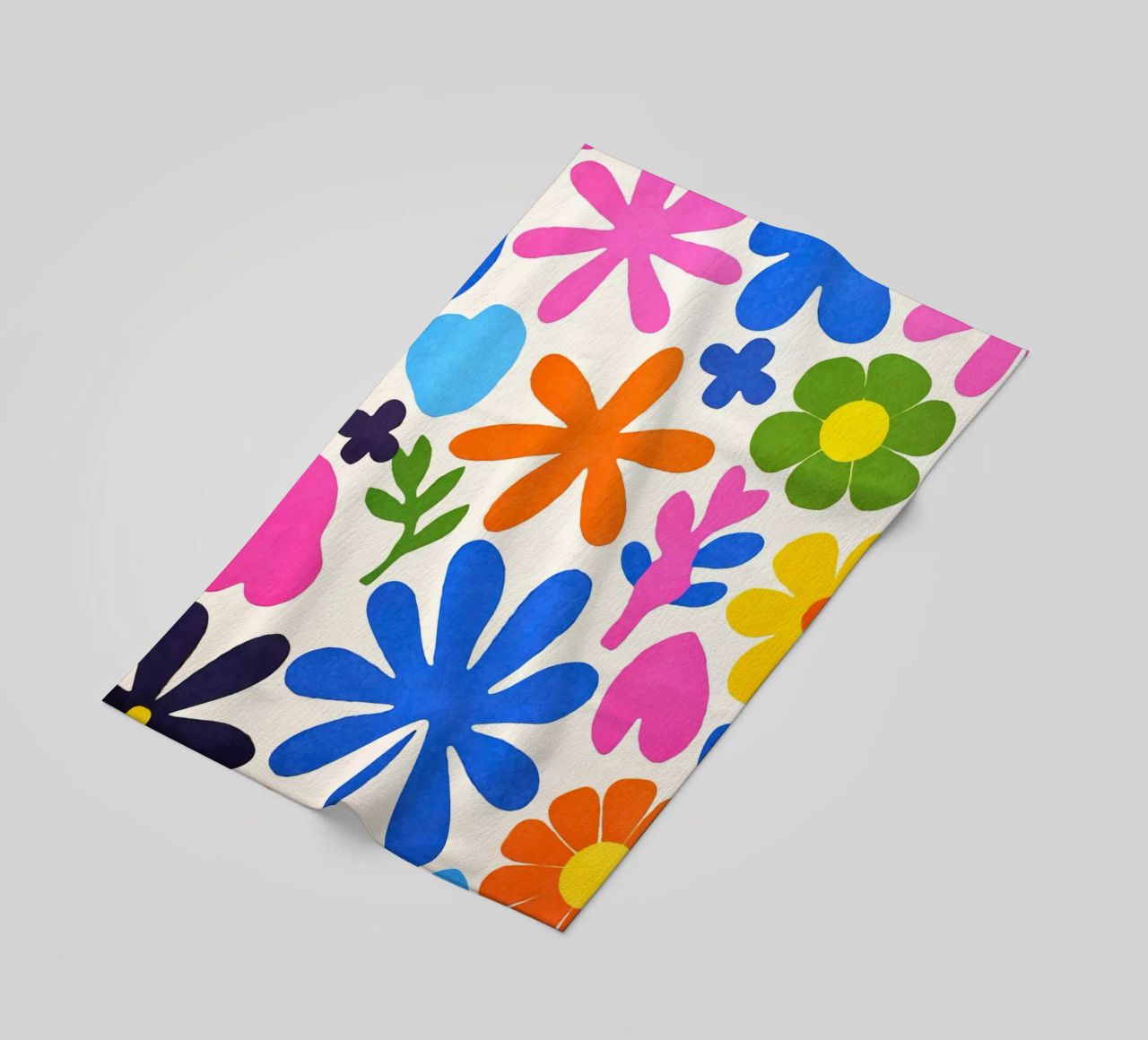 Fiori colorati retrò Groovy Matisse telo mare da Andrea Haase Modern Home