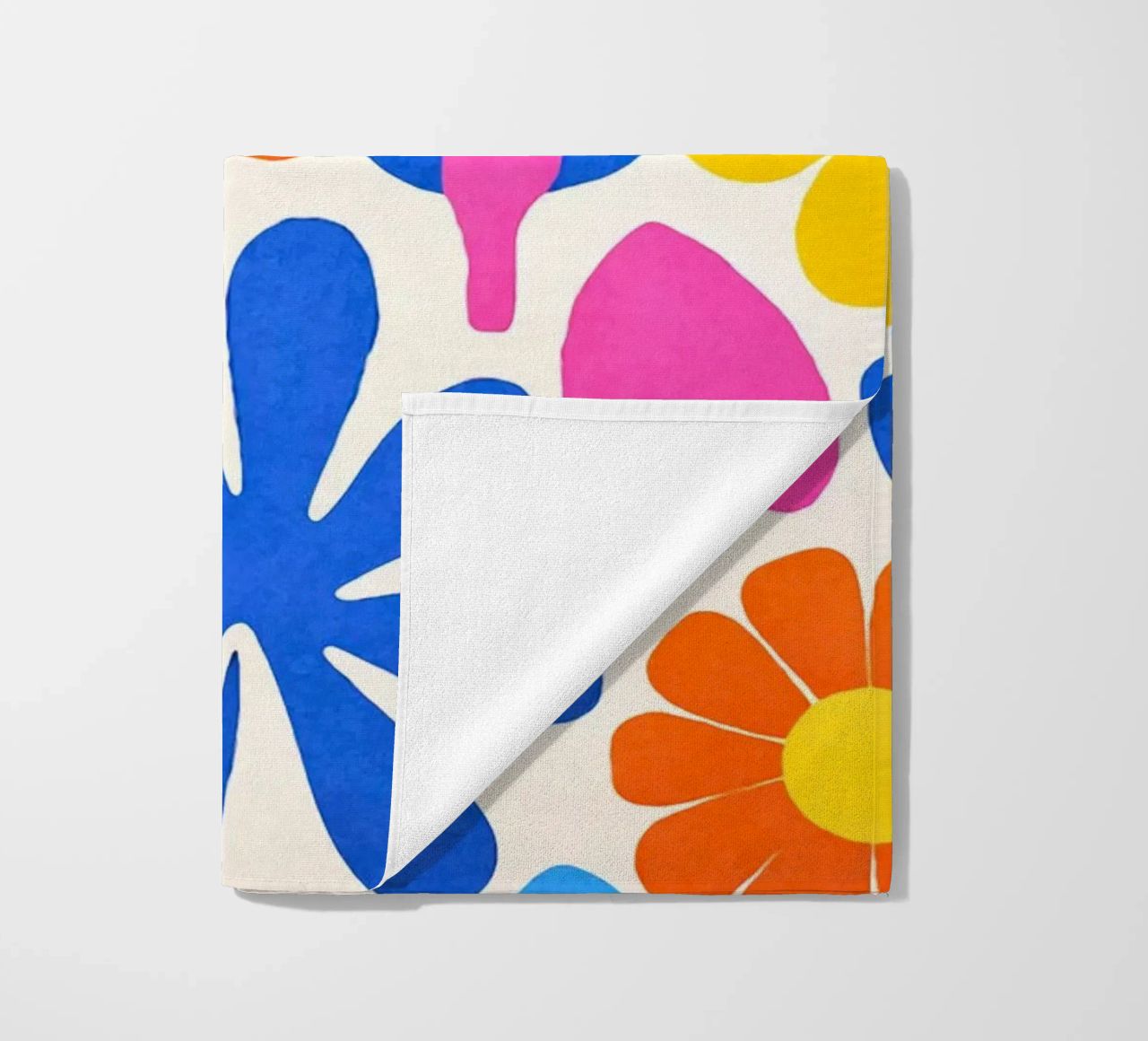 Fiori colorati retrò Groovy Matisse telo mare da Andrea Haase Modern Home