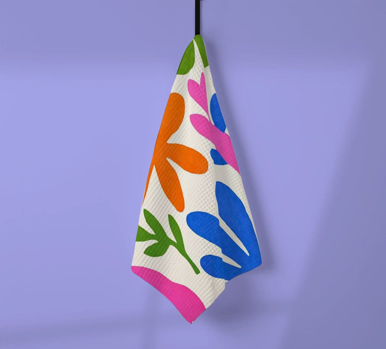 Fiori colorati retrò Groovy Matisse canovaccio da cucina da Andrea Haase Modern Home