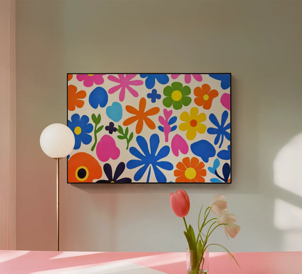 Fiori colorati retrò Groovy Matisse plexiglass da Andrea Haase Modern Home