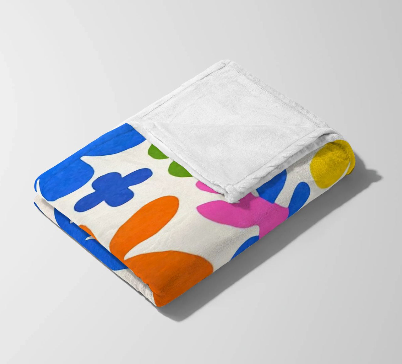 Fiori colorati retrò Groovy Matisse coperta in pile da Andrea Haase Modern Home