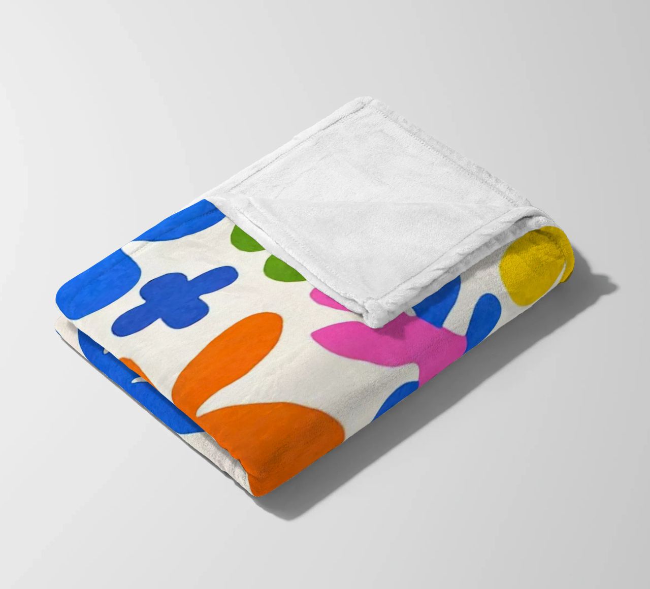 Fiori colorati retrò Groovy Matisse coperta in pile da Andrea Haase Modern Home