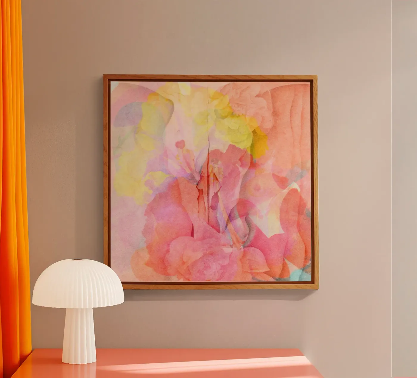 Pink Hibiscus plexiglass da Shapes and Flowers