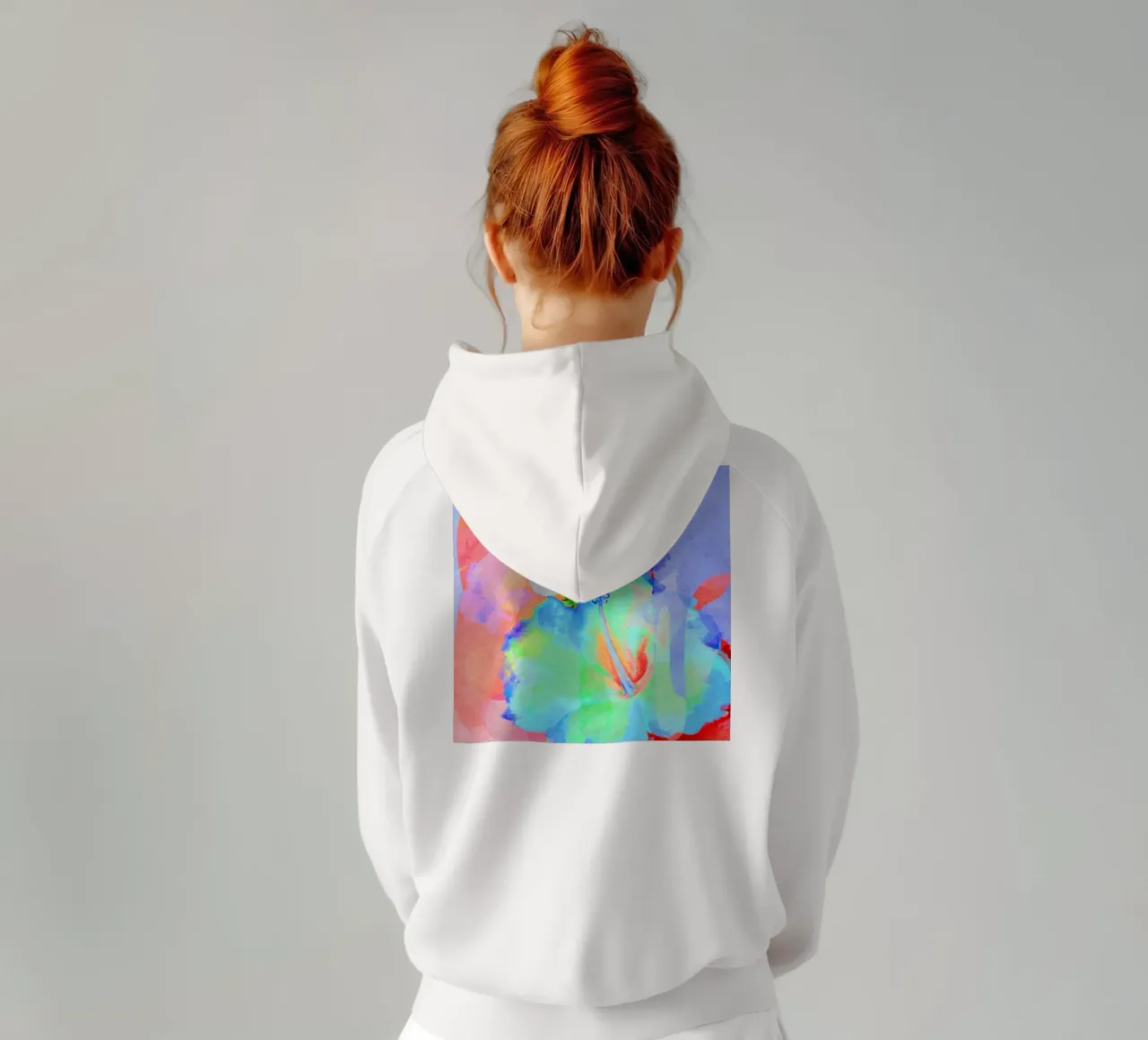 Ibisco 07 felpa con cappuccio da Shapes and Flowers