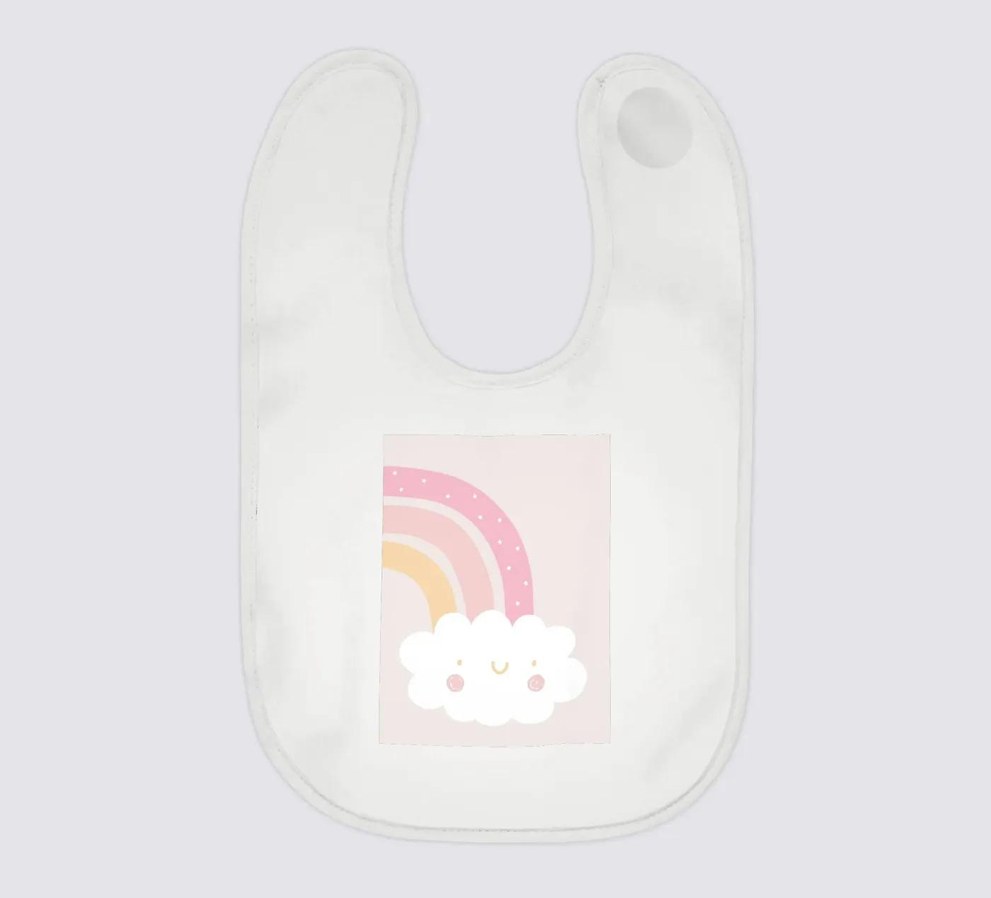 Rainbow Cloud baby bib by Littleleo