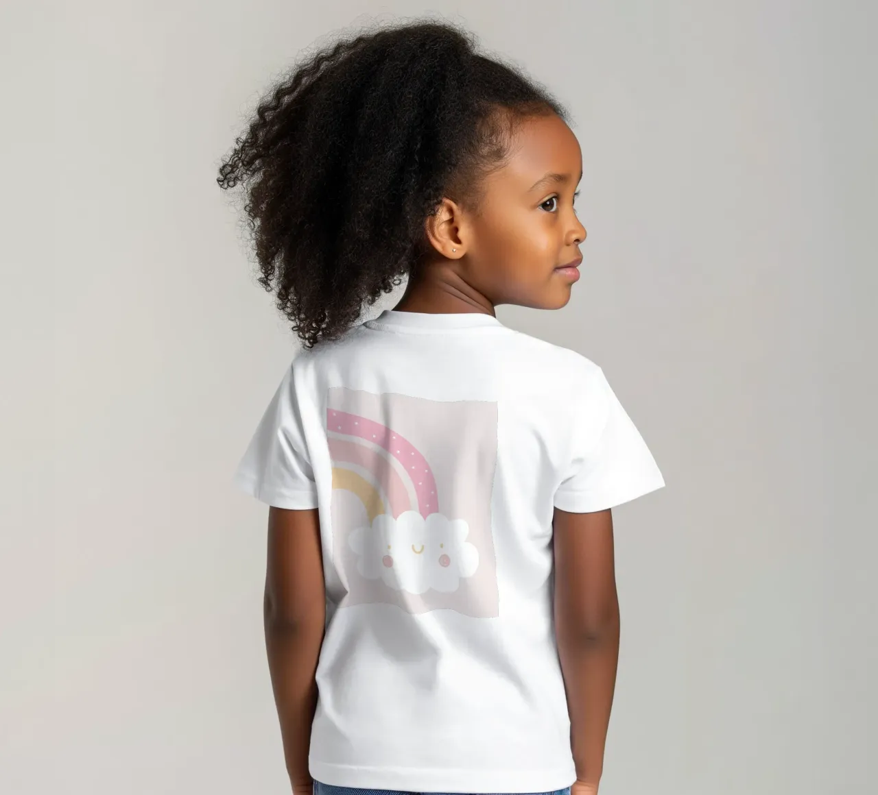 Rainbow Cloud t-shirt bambini da Littleleo