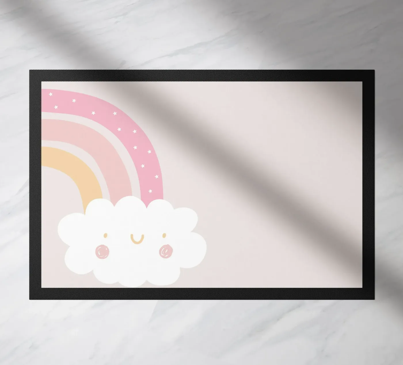 Rainbow Cloud doormat by Littleleo