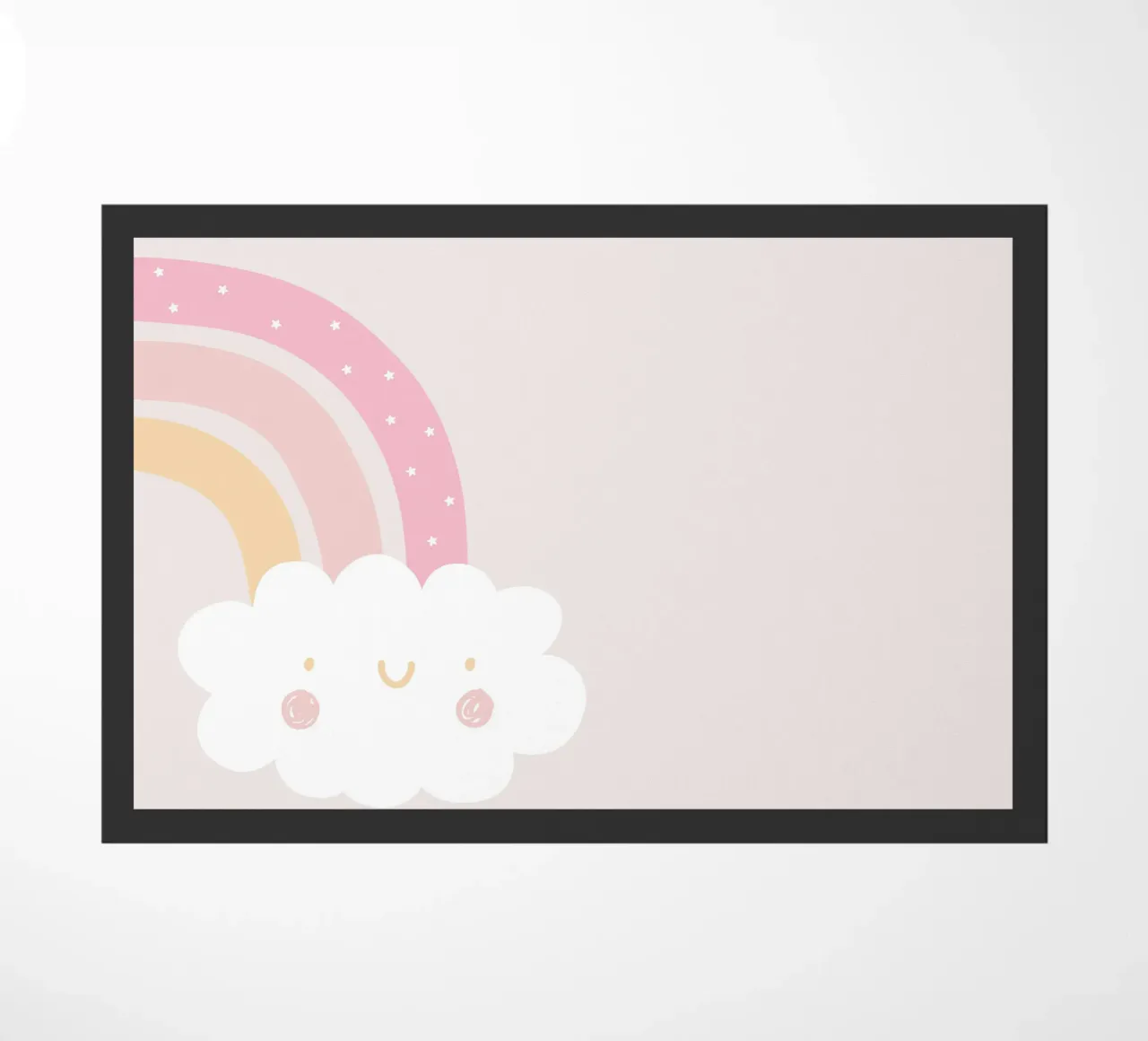 Rainbow Cloud doormat by Littleleo