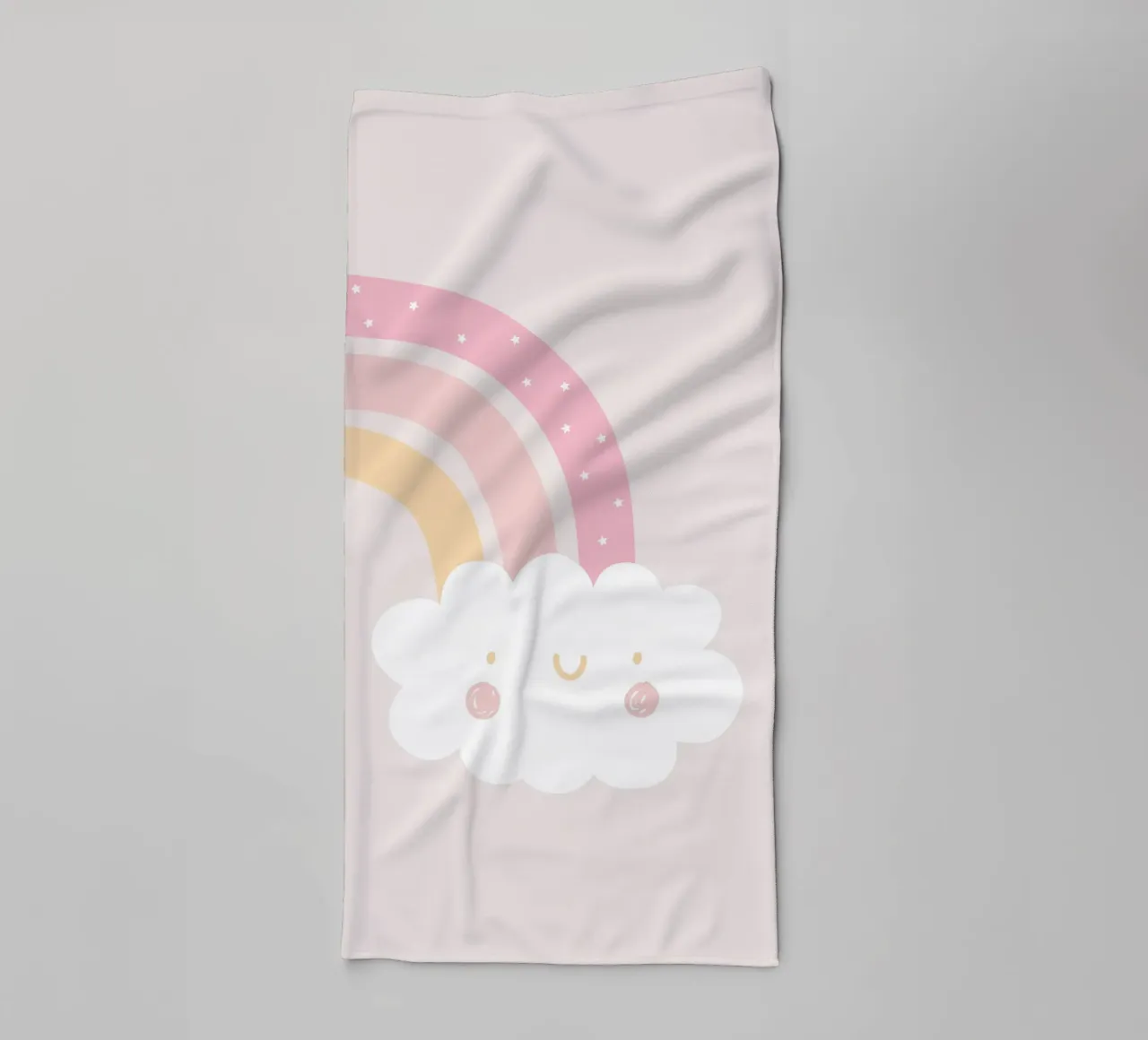 Rainbow Cloud badhanddoek van Littleleo