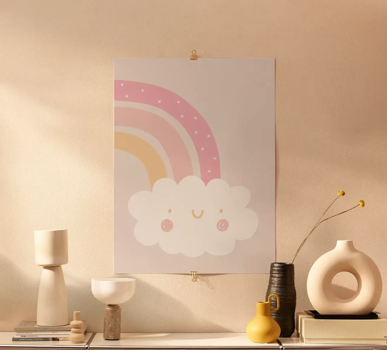 Rainbow Cloud poster by Littleleo
