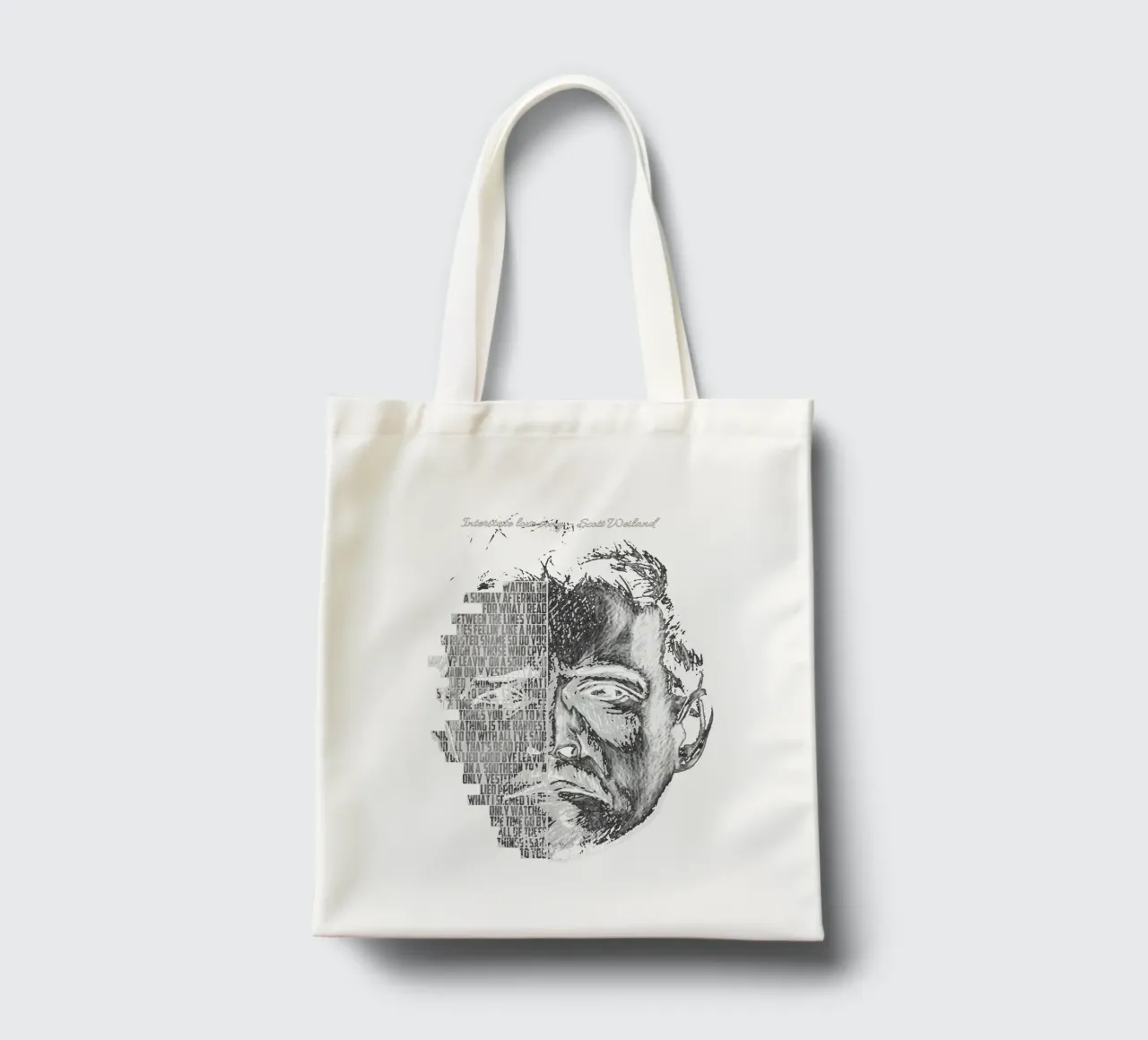 Canzone d'amore interstatale borsa in juta da Gunawan Rb