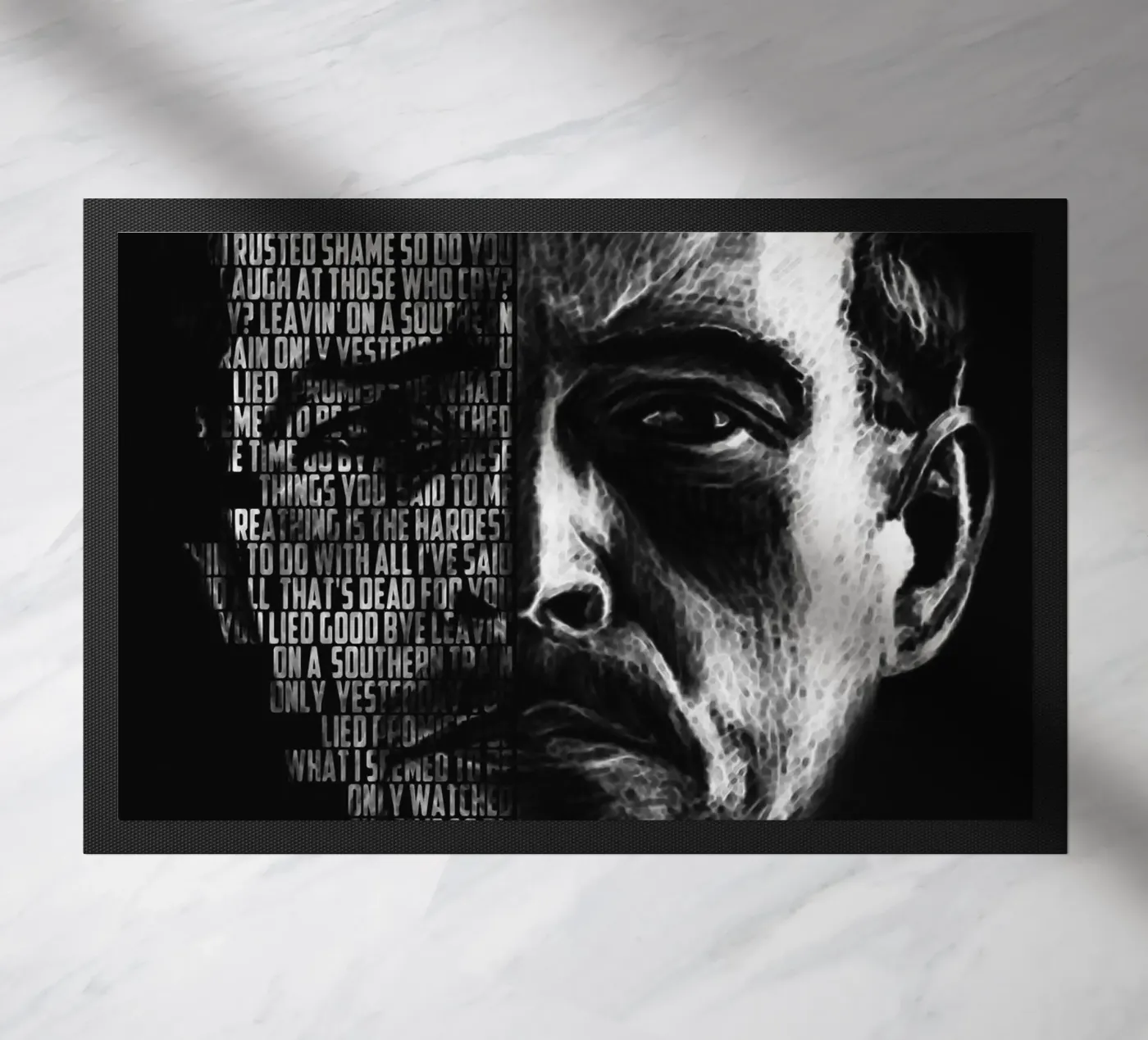 Interstatelijk liefdeslied deurmat van Gunawan Rb