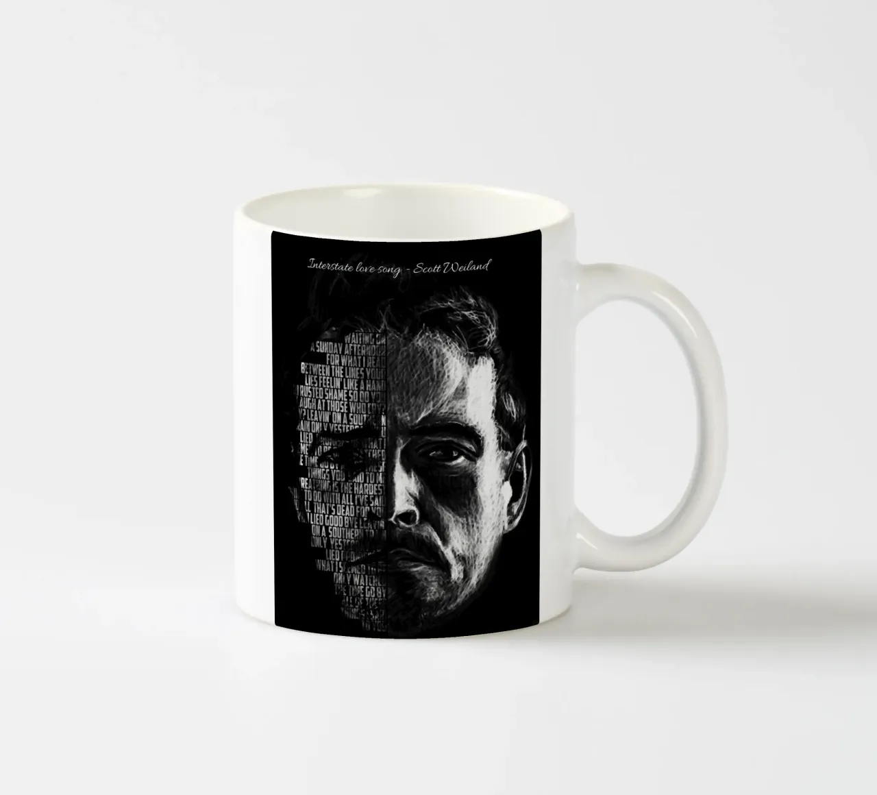 Canzone d'amore interstatale tazza in ceramica da Gunawan Rb