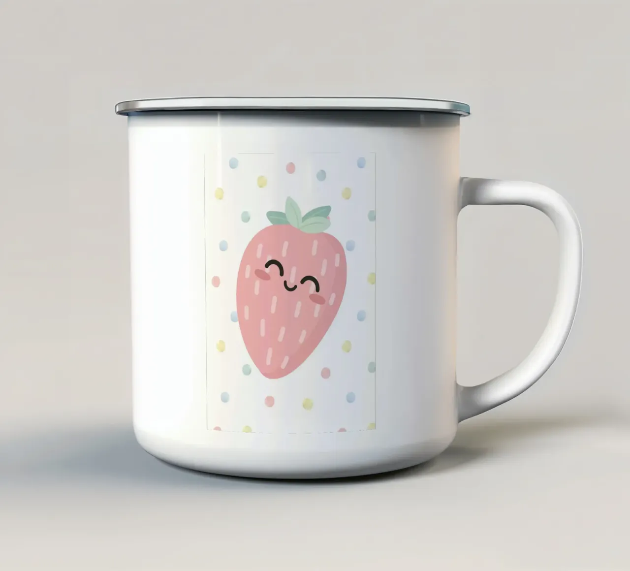 Fragola dolce tazza in smalto da Littleleo