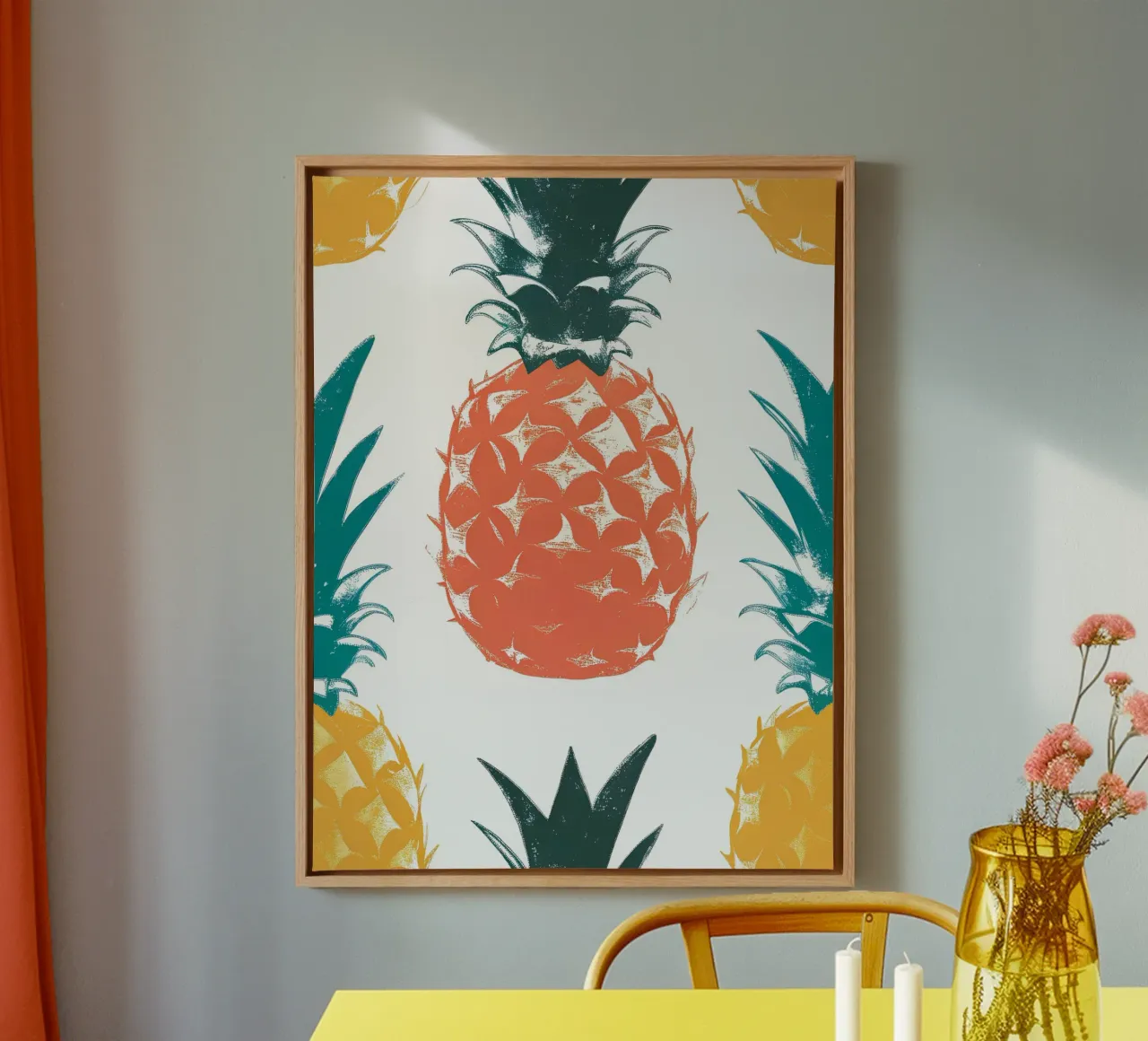 Pineapple Pattern canvas by PREKETEWE
