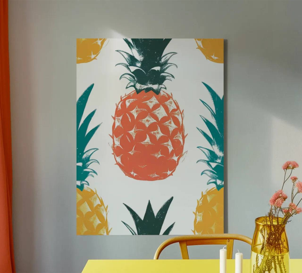 Pineapple Pattern canvas by PREKETEWE
