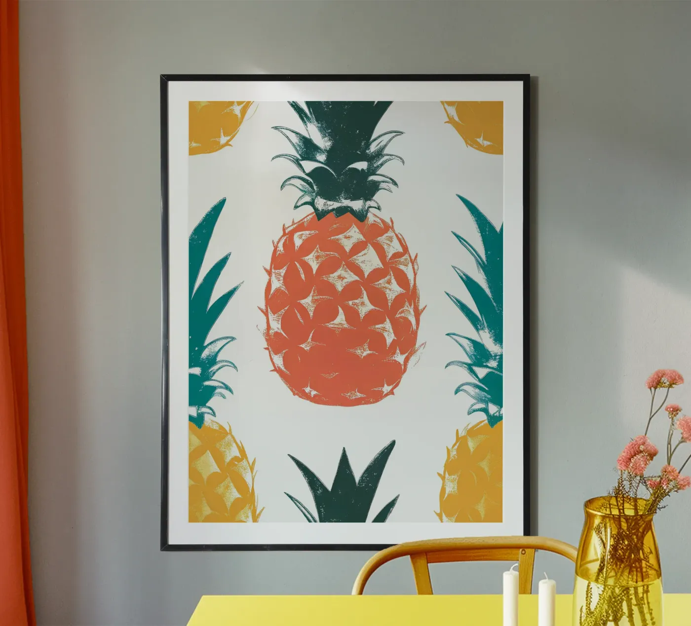 Ananas Patroon poster van PREKETEWE