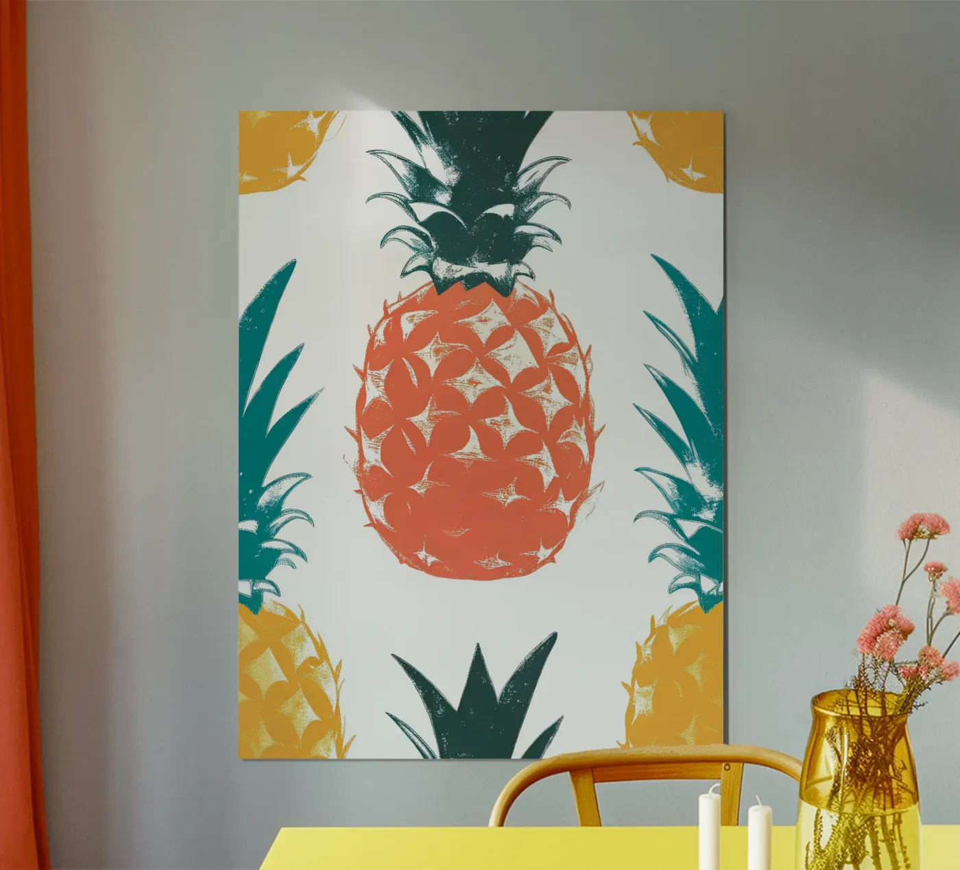 Ananas Patroon poster van PREKETEWE