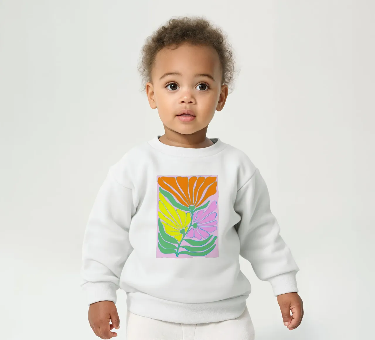 Colour dreams of flowers baby sweatshirt by Carina Pop & Pastell