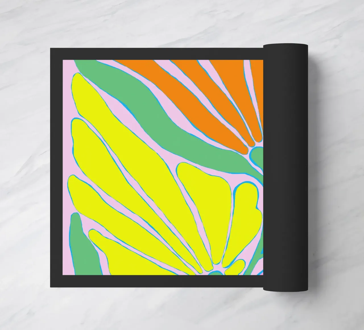 Sogni di fiori a colori zerbino da Carina Pop & Pastell