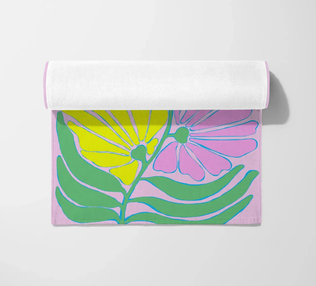 Sogni di fiori a colori telo mare da Carina Pop & Pastell