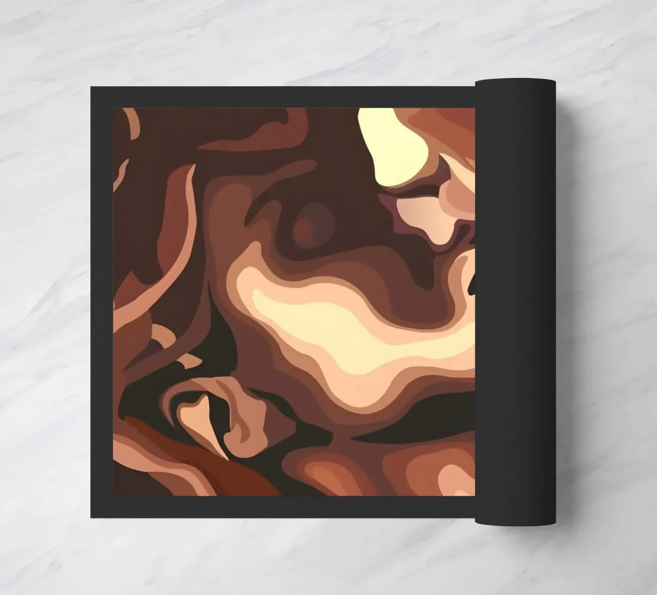 Two Faces in Shadow doormat by luxi&lace