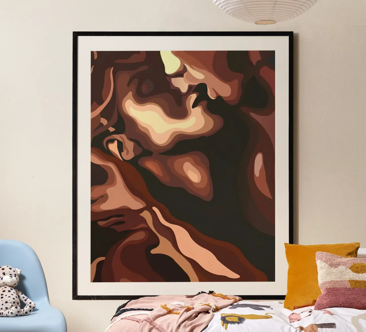 Twee gezichten in de schaduw poster van luxi&lace