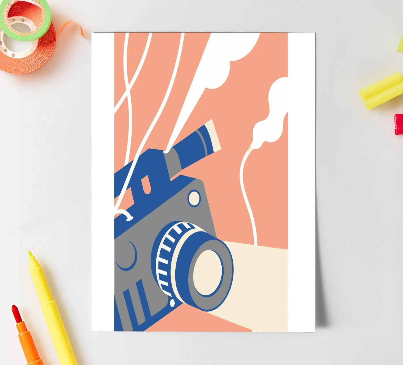 Professionele camera stickervel van Jurshopp