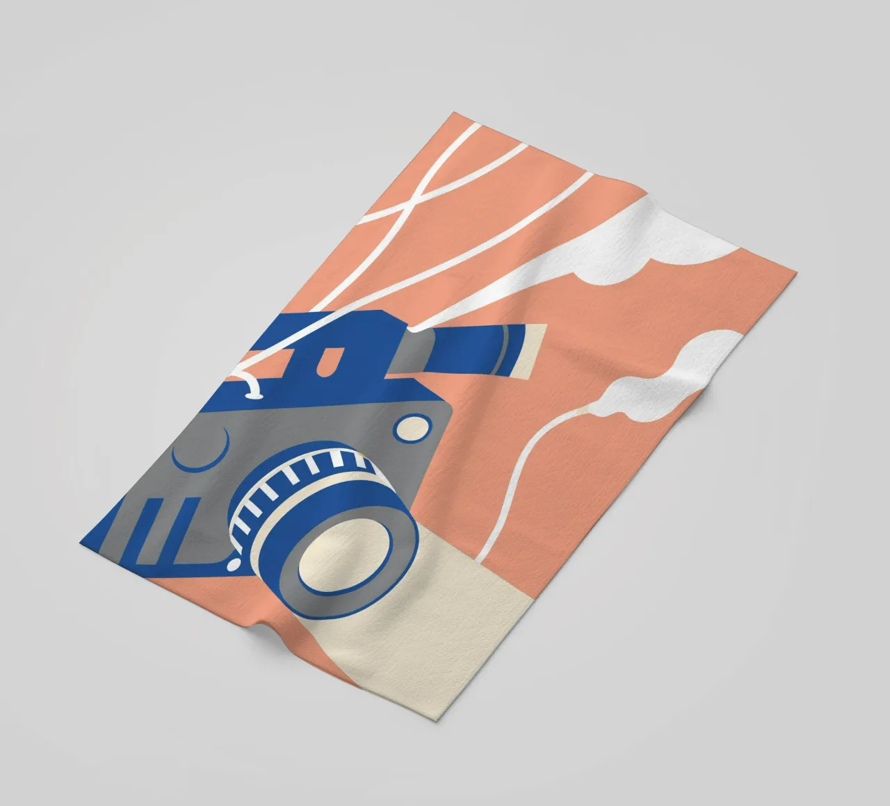 Fotocamera professionale telo mare da Jurshopp