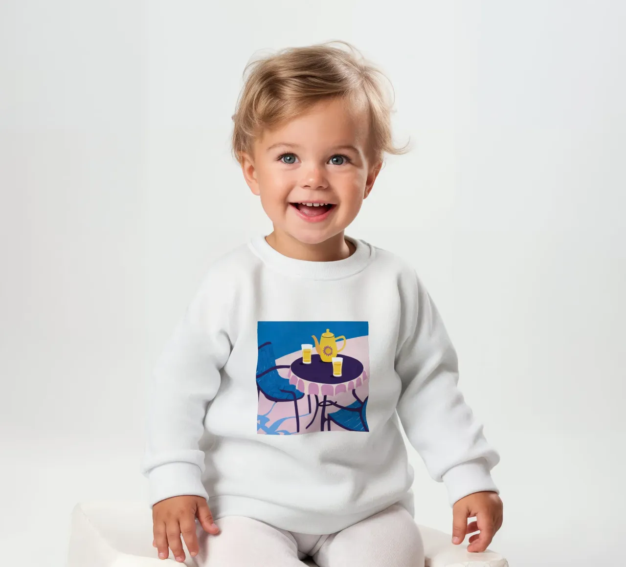 Momento Azure Cafe felpa neonato da Sky Velour